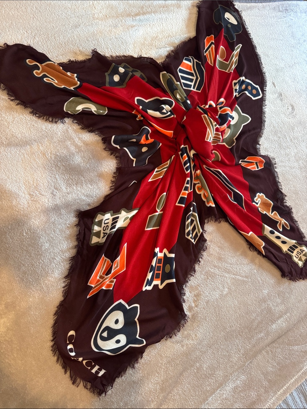 Coach Varsity Patch Scarf Limited Edition